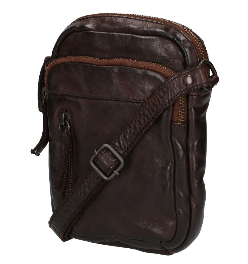 Bear Design Bruine Schoudertas voor heren (358892)