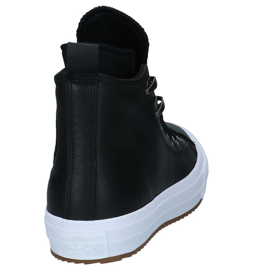 Converse All Star WP Boot Zwarte Slip-on Sneaker in leer (233387)