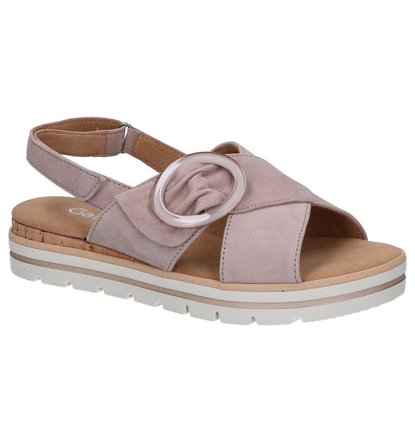 Gabor Roze Sandalen in nubuck (287804)