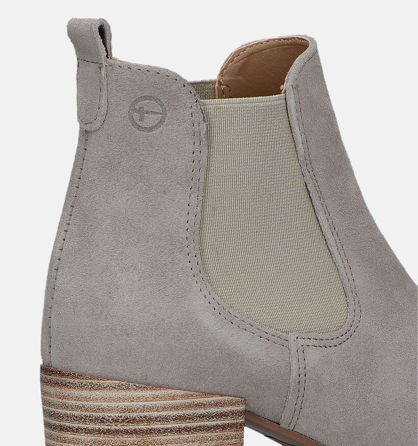 Tamaris Bottines à talons en Taupe pour femmes (357656)