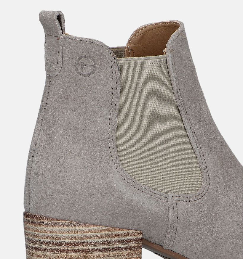 Tamaris Taupe enkellaarsjes voor dames (335995)