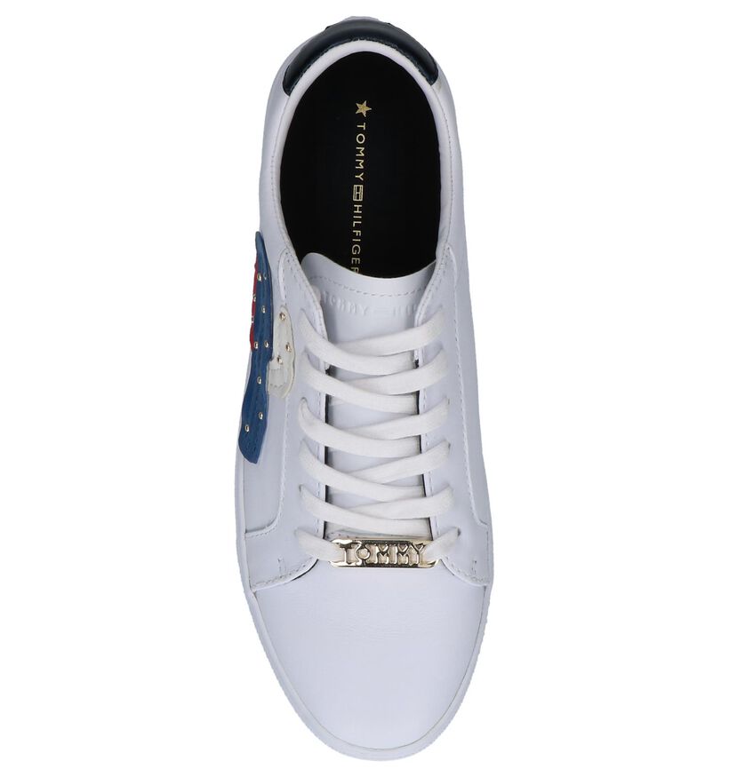 Tommy Hilfiger Witte Lage Sneakers, Wit, pdp