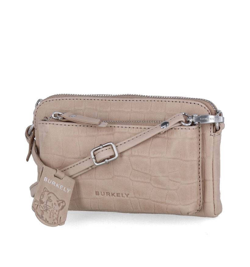 Burkely Icon Ivy Zwarte Crossbody Tas in leer (307981)