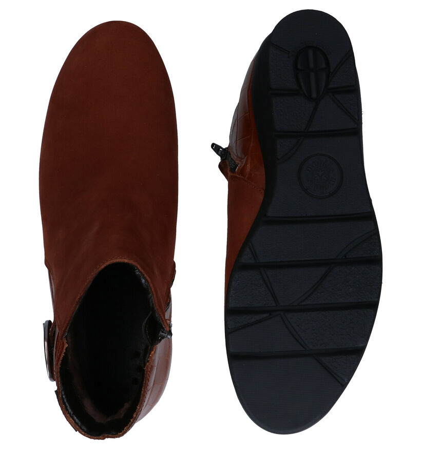 Mobils by Mephisto Cognac Enkellaarzen in nubuck (280911)