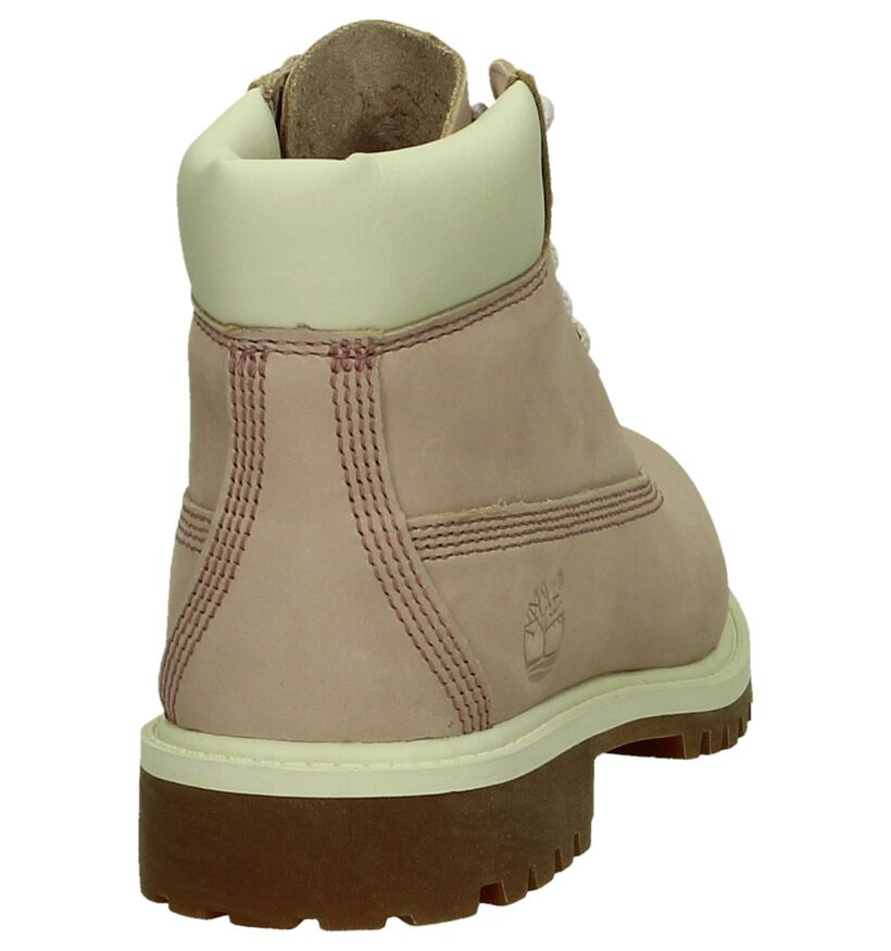 Timberland 6 Inch Premium WP Bottines en Rose en nubuck (199983)