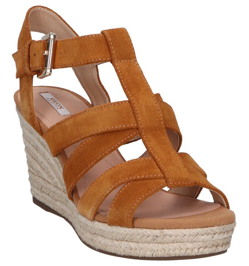 Cognac Sandalen Geox in daim (241675)