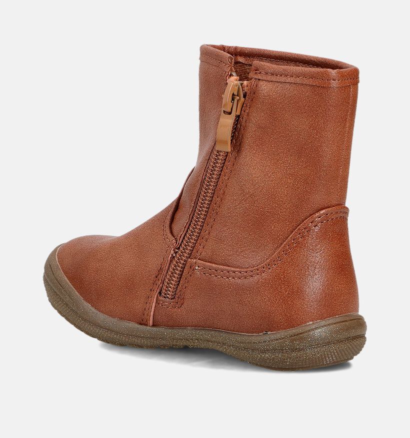 Milo & Mila Fox Bottes en Cognac pour filles (378912)