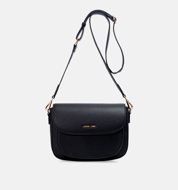 Laurent David Crossbody tassen Zwart/Cognac