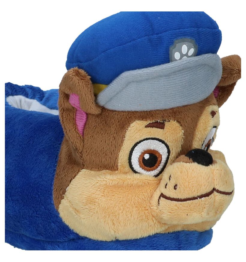 Paw Patrol Pantoufles fermées en Bleu foncé en textile (232442)