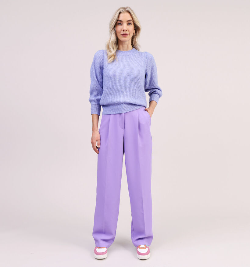 Pieces Blayke Pantalon large en Violet (326788)