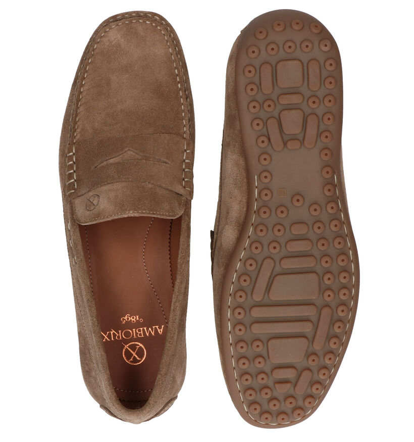 Ambiorix Gondola Mocassins en Beige en daim (291016)