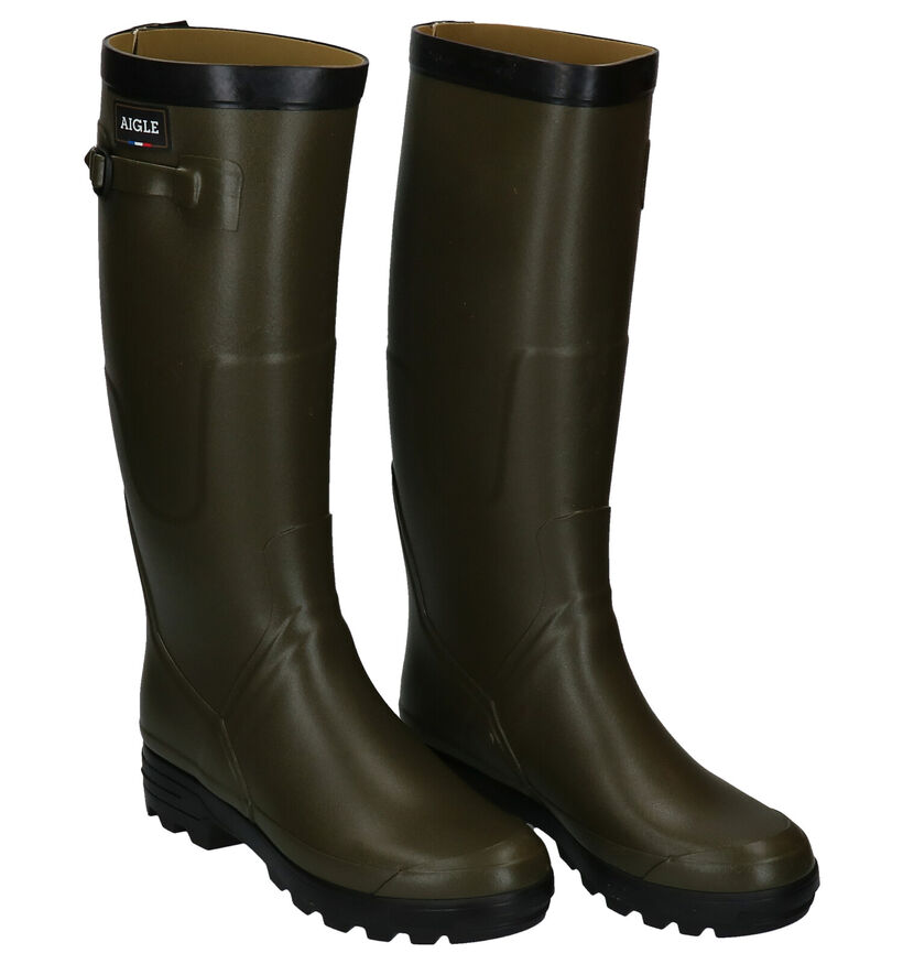 Aigle Benyl Bottes de pluie en Khaki pour hommes (161477)