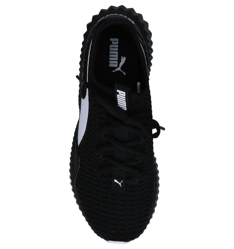 Zwarte Runner Sneakers Puma Defy in stof (239411)