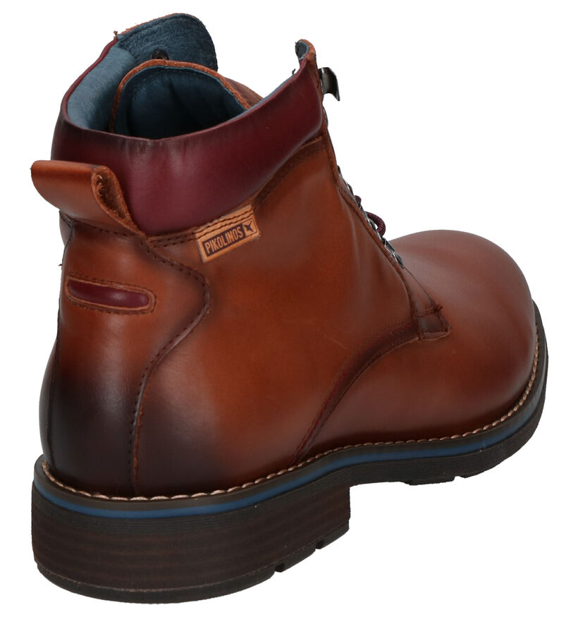 Pikolinos York Cognac Boots in leer (261423)