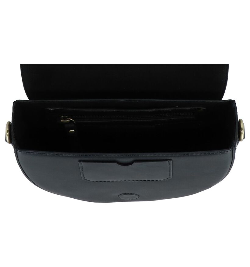Zwarte Crossbody Tas met Afneembare Riem Hampton Bays in leer (239037)