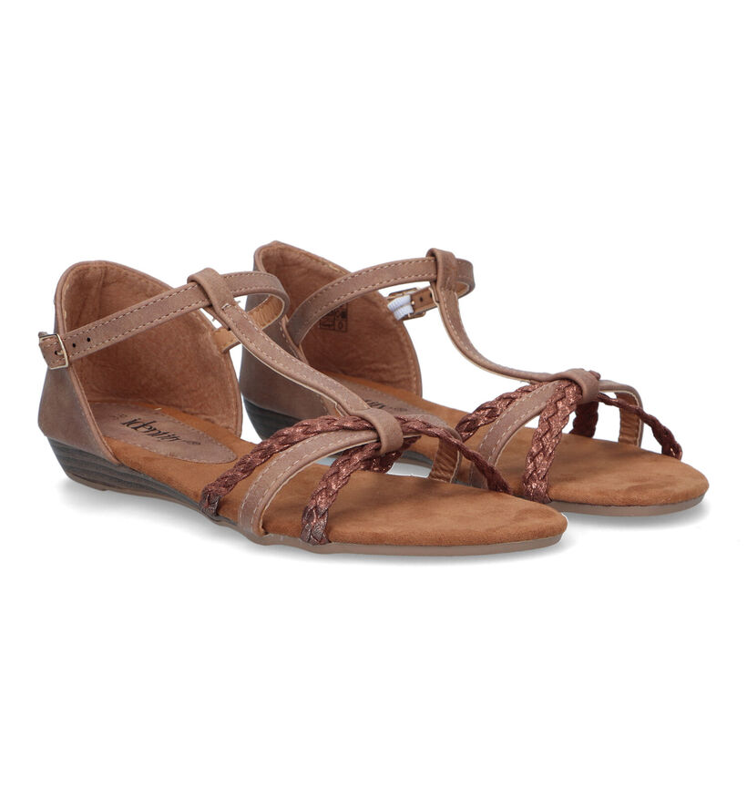 Identity Bruine Sandalen voor dames (334902)