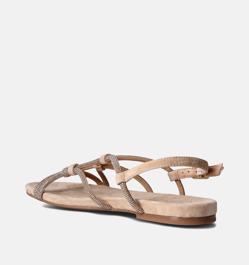 Unisa Cooper Sandales plates en Beige pour femmes (358282)