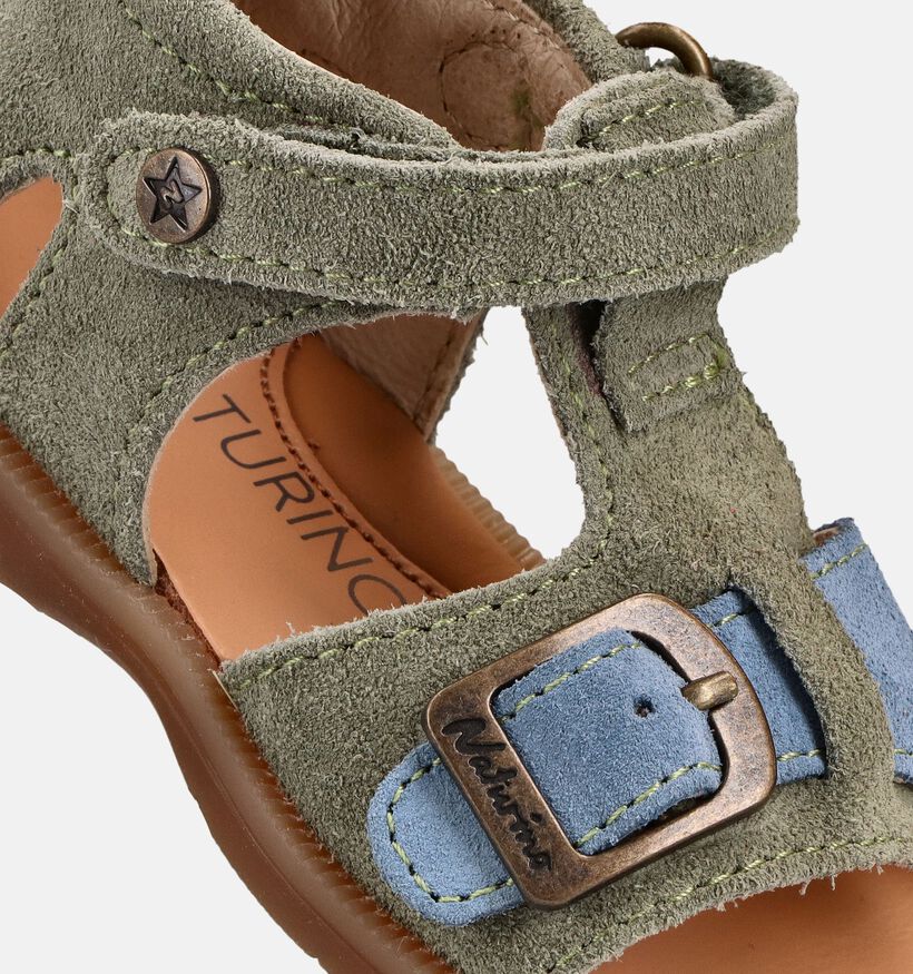 Naturino Quarzo Suede Sandales pour b&eacute;b&eacute; en Vert pour filles, gar&ccedil;ons (371619)