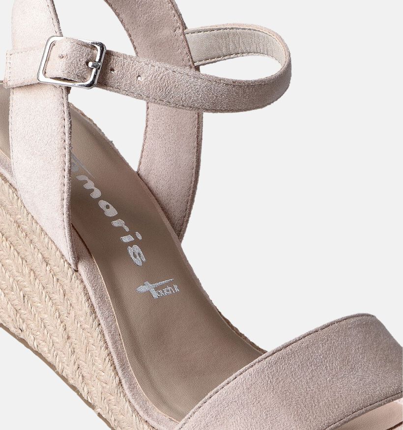 Tamaris Beige Sleehak Sandalen voor dames (365920)