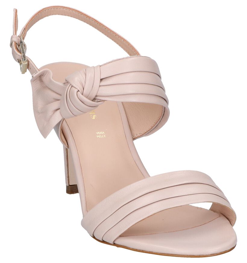Carmens Sandales à talons en Nude en cuir (254228)