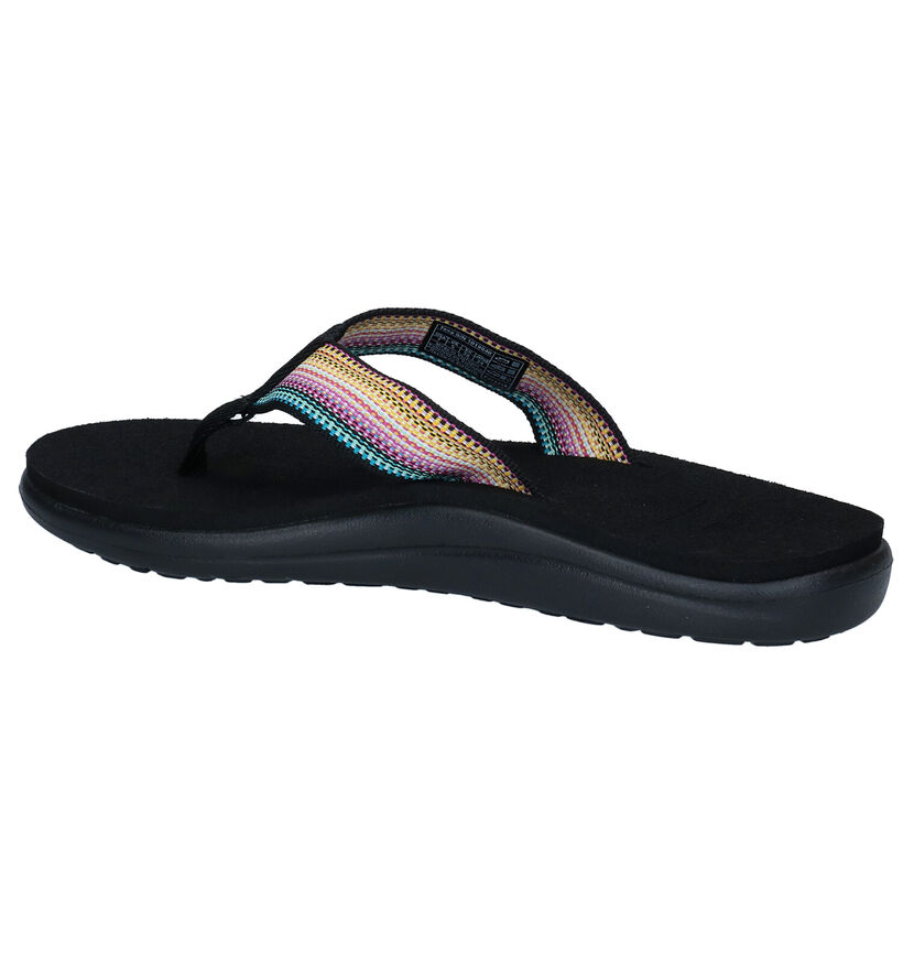 Teva Voya Flip Zwarte Teenslippers in stof (289247)