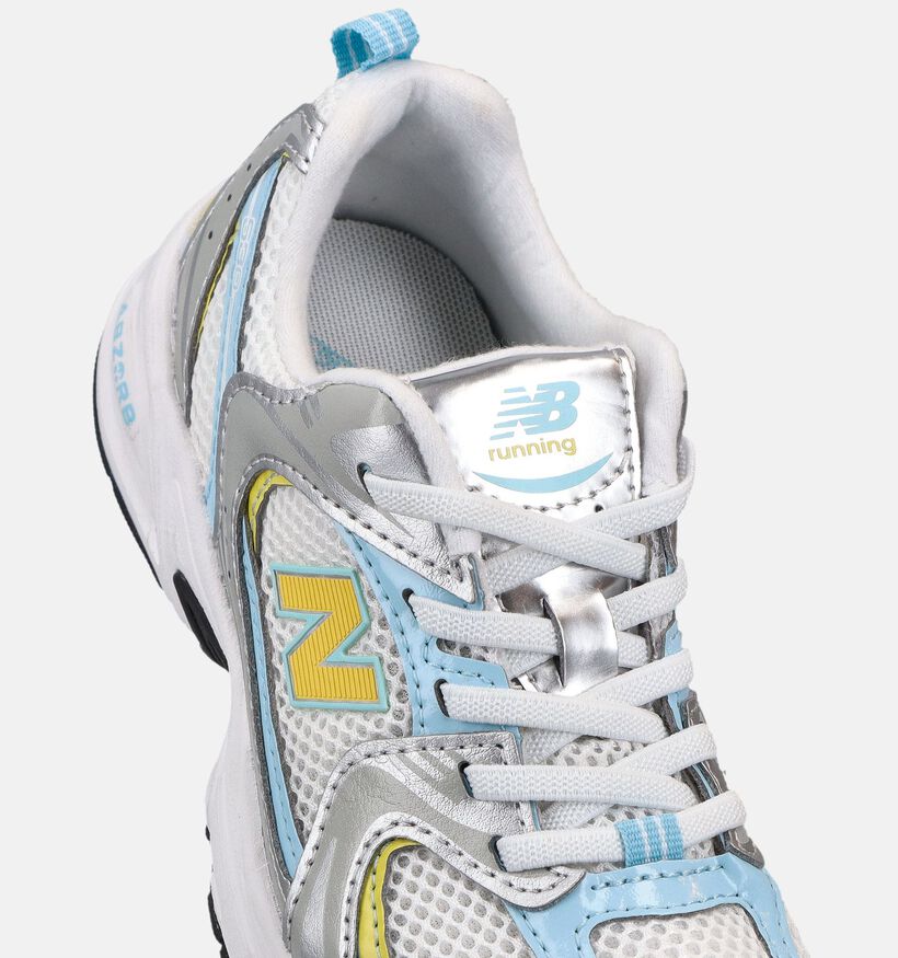 New Balance 530 Baskets basses en Argent pour gar&ccedil;ons (366206) - pour semelles orthop&eacute;diques