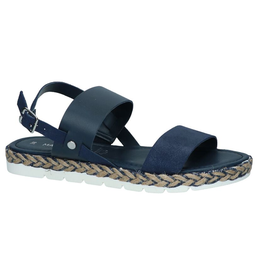 Donkerblauwe Sandalen Marco Tozzi in leer (243034)