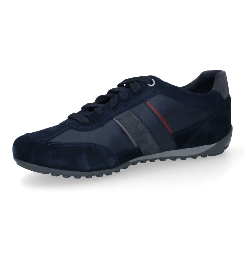 Geox Wells Chaussures à lacets en Bleu pour hommes (317551) - pour semelles orthopédiques