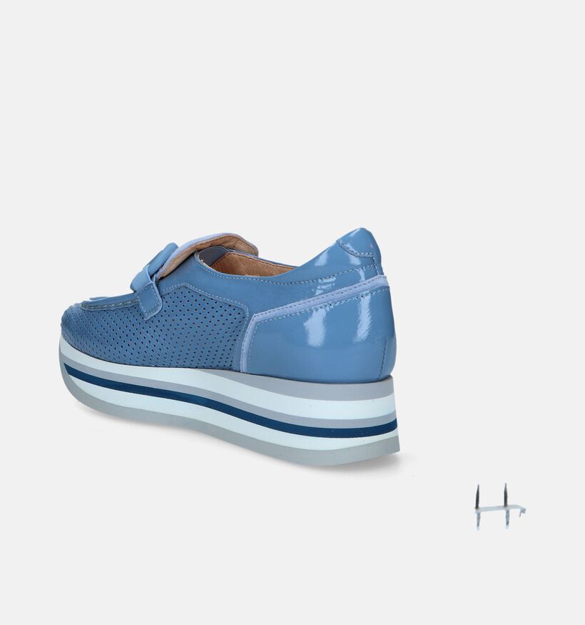 Softwaves Chaussures à enfiler en Bleu clair pour femmes (340416) - pour semelles orthopédiques