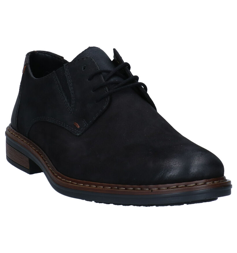 Rieker Chaussures à lacets en Noir en cuir (298476)