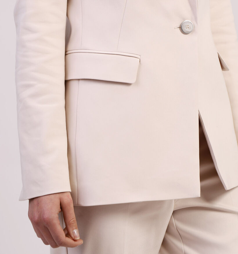 comma Beige Getailleerde Blazer (324092)