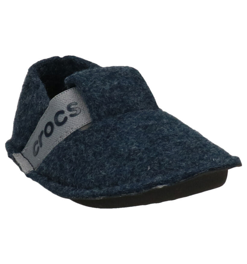 Crocs Classis Slipper Pantoufles en Bleu en laine (255716)