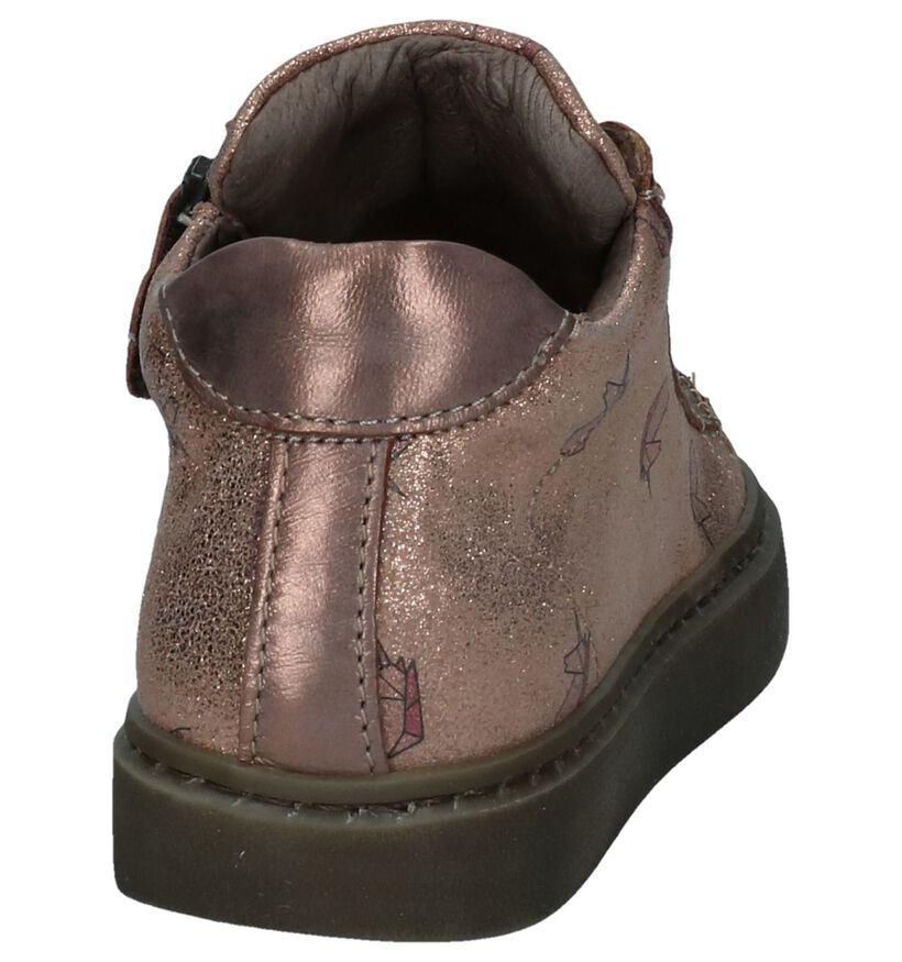 STONES and BONES Unica Rose Golden Rits/Veterschoenen in nubuck (255504)