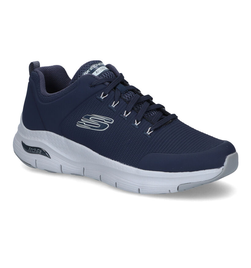 Skechers Arch Fit Titan Blauwe Sneakers voor heren (340805) - geschikt voor steunzolen
