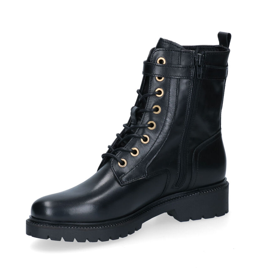 Scapa Boots à lacets en Noir en cuir (297964)