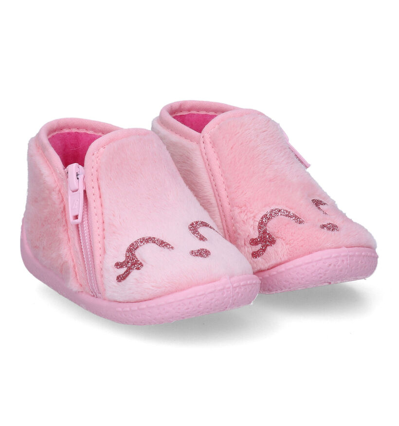 Milo & Mila Pantoufles pour bébé en Rose pour filles (317186)