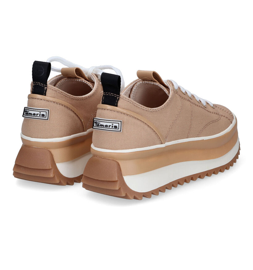 Tamaris Touch it Beige Sneakers voor dames (302778) - geschikt voor steunzolen