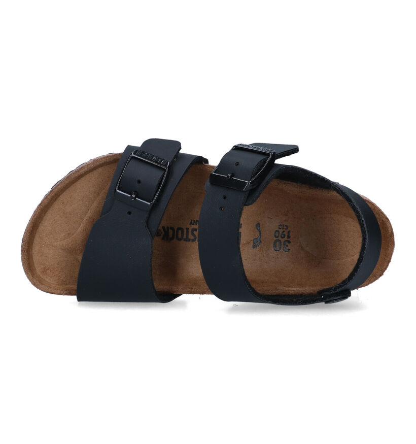 Birkenstock New York  Sandales en Noir pour garçons (338096)