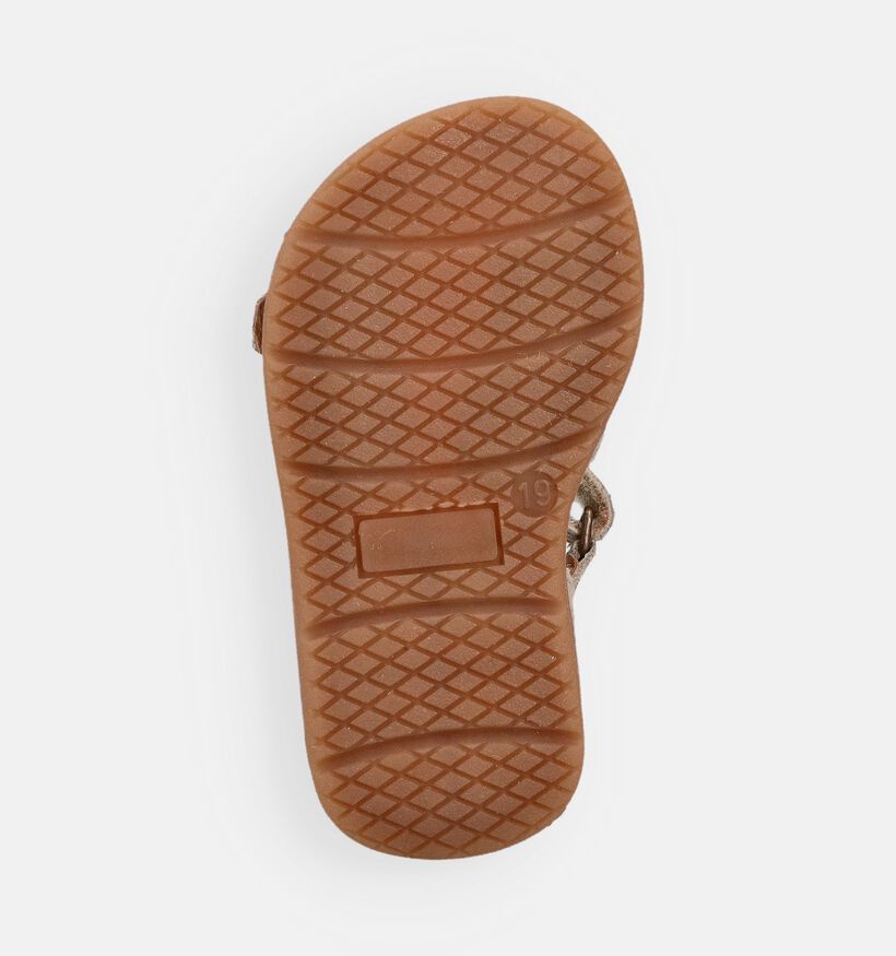 Bopy Rafin 2 Taupe Babysandalen met Auto's voor jongens, meisjes (373098)