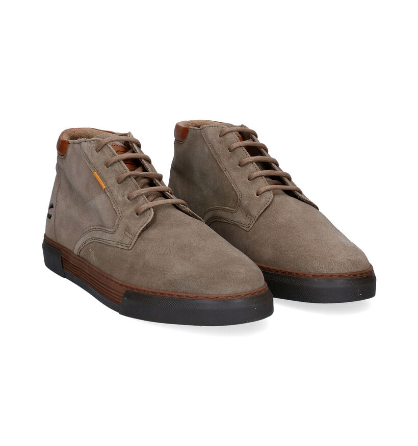 Camel Active Bayland Kaki Hoge Schoenen in daim (296700)
