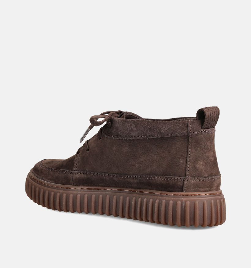 Clarks Torhill High Donkerbruine Desert Boots voor heren (362238) - geschikt voor steunzolen