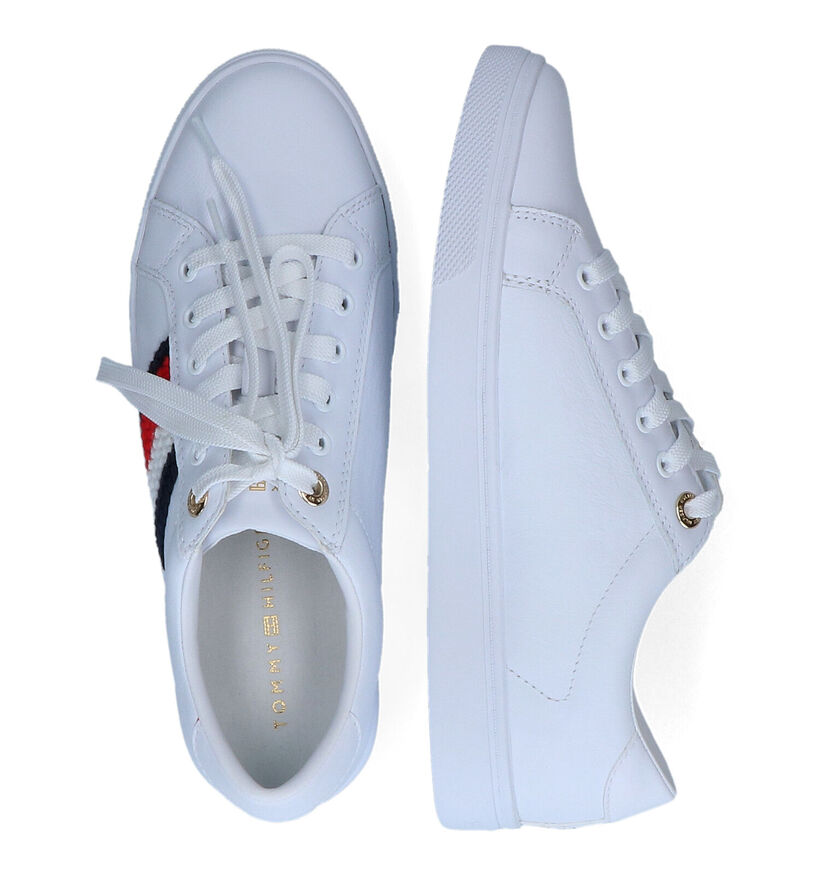 Tommy Hilfiger Corporate Cupsole Witte Sneakers voor dames (303965)