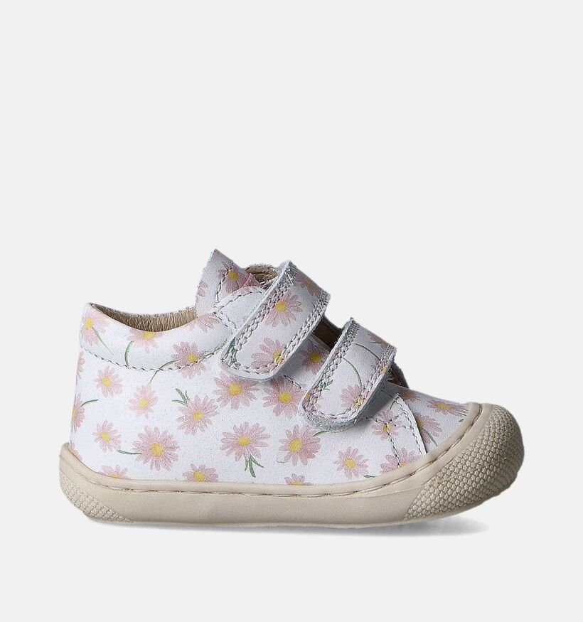 Naturino Cocoon VL Calf Witte Babyschoentjes voor meisjes (355323) - geschikt voor steunzolen