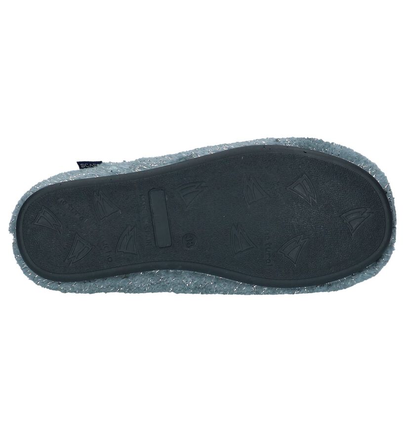 Scapa Pantoufles ouvertes en Gris en textile (227376)