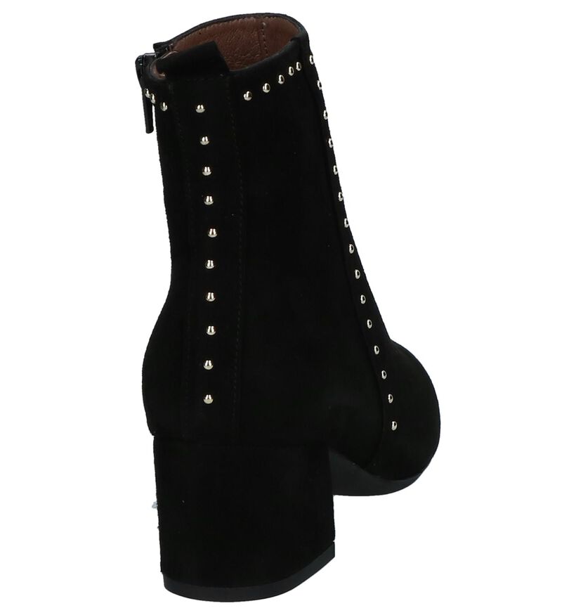 Wonders Bottillons en Noir en daim (232055)