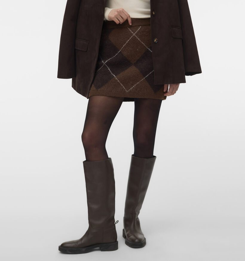 Vero Moda Darla Jupe mi-longues en Brun fonc&eacute; pour femmes (379680)