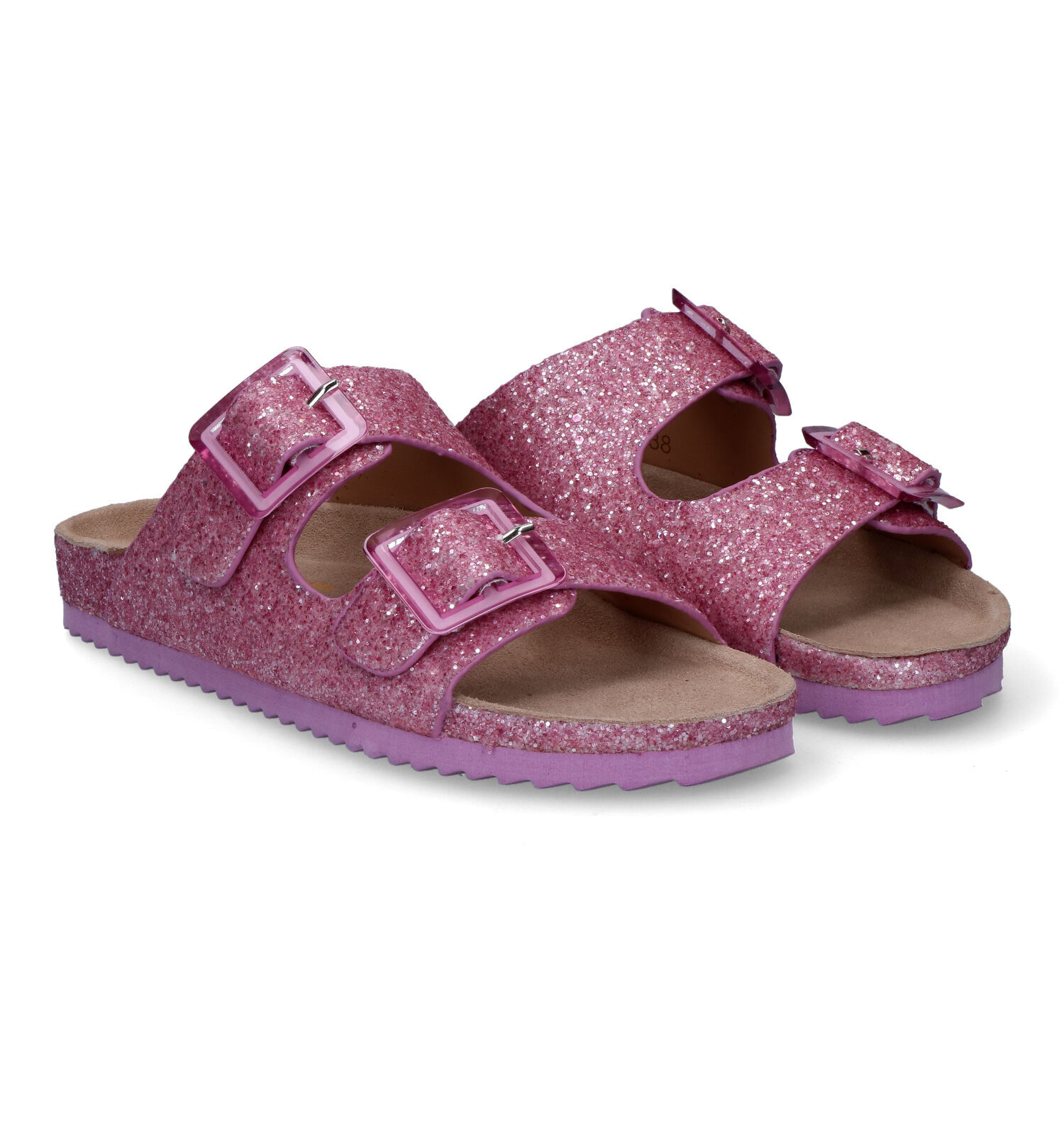 Paarse slippers store