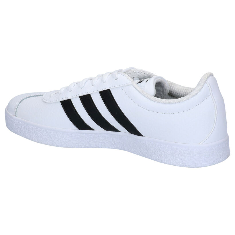 adidas VL Court 2.0 Witte Sneakers in kunststof (301167)