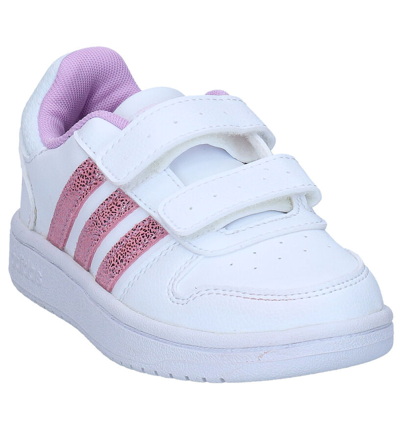 adidas Hoops Baskets en Blanc en simili cuir (284523)