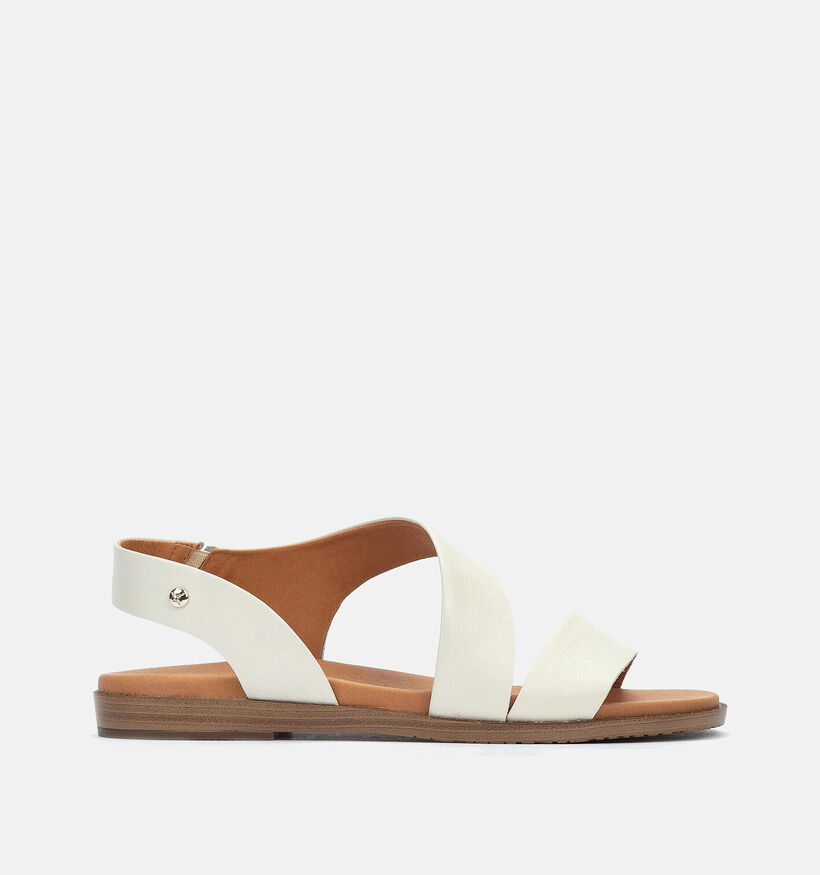 Pikolinos Formentera Ecru Platte sandalen voor dames (354660)